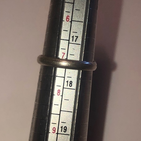 ANTIQUE Navajo Sterling Silver & Oval Malachite Stone Ring / Tested - Sz 7.25 - Picture 5 of 6